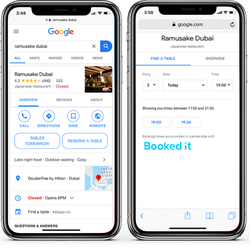 Reserve a Booking Directly From Google Business Profile